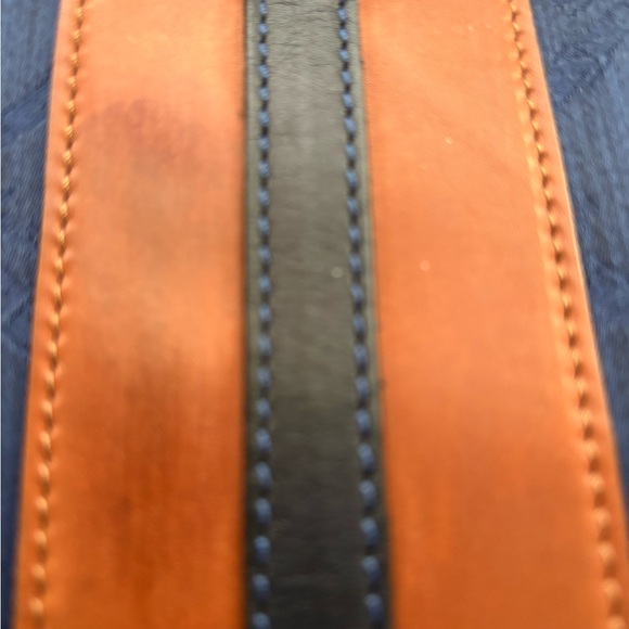 Longchamp Vintage Blue Jacquard Canvas Bag. Includes dust bag.Purchased from NM. - Picture 4 of 9